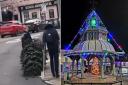 Police enquiries continue into the stolen Christmas tree from North Walsham town square. Pictures - Submitted/Dawn Mountain