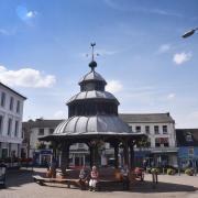 North Walsham Market Place. The town centre faces disruption as pedestrianisation works are carried out.