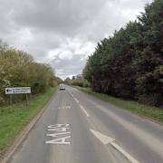 The A149 in north Norfolk has been closed following a crash at Antingham