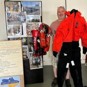 Matt Cole with some of the donated rescue equipment