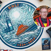 Sheringham lifeboat volunteer crew member Chris Taylor's artwork celebrating the RNLI's 200th anniversary has raised more than £600 for the charity