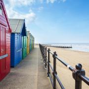 Mundesley's Beach Road car park is closed today so beach huts can be returned to the promenade