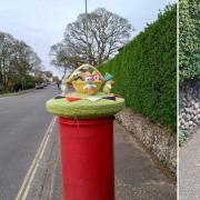 The knitted Easter topper that disappeared from a Cromer postbox has returned