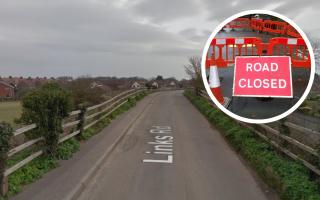 Links Road in Mundesley is closed until next Thursday