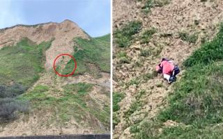 Coastguards have warned people not to climb cliffs at the Norfolk coast after being called out to reports of someone risking their life to retrieve a coat