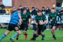 Henley Brightman starts an attack for the North Walsham Vikings in their clash against Canterbury