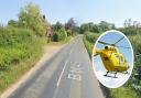The crash happened on the B1145 in Cawston