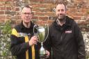 Alan Beck and his son Geoffrey have won the malting barley title in Stalham Farmers’ Club’s annual competition against Holt and District Farmers’ Club