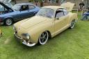 The VW Karmann Ghia, which claimed first prize out of the cars at the show