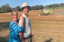 Paul and Jenny Buxton at Park Farm in Heydon, where the Buxton family has farmed for 100 years