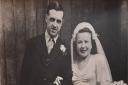 Anne Goff pictured on her wedding day, with husband Arthur, in 1948.