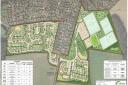 The masterplan for the proposed 185-home, sports and care development off Roughton Road in Cromer. Image: Corylus/Planning documents