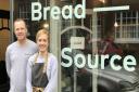 Owner of Bread Source, Steve Winter, and General Manager, Isabel Brentnall, outside their Bread Source store on Upper St Giles Street. Picture: Ella Wilkinson