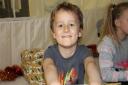 Harry Addy when he was aged seven, at the EACH hospice in Quidenham for a Christmas party.