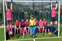 Under 12 players from the North Norfolk Hockey Club.