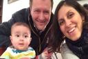 Nazanin Zaghari-Ratcliffe with her husband Richard Ratcliffe and their daughter Gabriella. Picture: Family Handout/PA Wire