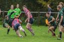A scene from the North Walsham Vikings Rugby Club\'s away game at the home of the Tonbridge Juddians in Kent.