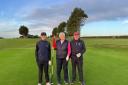 From L to R: Mundesely Golf Club's junior captain Max Cutting , ladies' captain Caroline Shipp and men's club captain Paul Harrington
