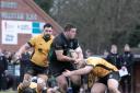 A scene from the North Walsham Vikings v Bury St Edmunds rugby match.
