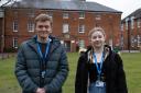 Thomas Dawson and Daisy Lewin from Paston College, on their visit to Auschwitz