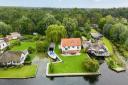 The six-bedroom property sat on the River Bure