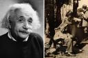 A letter penned by Albert Einstein when he went into hiding from the Nazis in near Cromer in Norfolk has sold for £7,500 at an auction in London