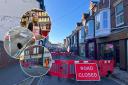 Small business owners have seen a drop-off in trade as Garden Street in Cromer remains closed due to a 15ft-deep sinkhole.