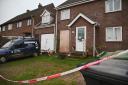 The scene of the gas explosion in Beck Close, Weybourne