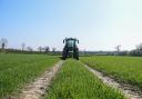 A crop sprayer at work on one of Sentry's Norfolk farms