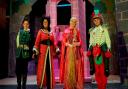 The cast of Rapunzel The Lockdown Panto, from left; Charlie Randall as Prince Parp, Loraine Metcalfe as Gruesome Gothel, Emma Riches as Rapunzel and Harry Williams as Fantazmo.
