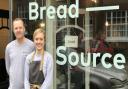 Owner of Bread Source, Steve Winter, and General Manager, Isabel Brentnall, outside their Bread Source store on Upper St Giles Street. Picture: Ella Wilkinson