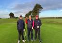 From L to R: Mundesely Golf Club's junior captain Max Cutting , ladies' captain Caroline Shipp and men's club captain Paul Harrington