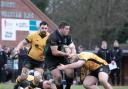 A scene from the North Walsham Vikings v Bury St Edmunds rugby match.