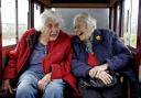 Sheila Peal, left, and Sheila Wintle on the Bure Valley Railway for Mothering Sunday Picture: Supplied