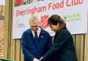 Howard Russell and Claire Cullens at the opening of the Sheringham Food Club Picture: Supplied