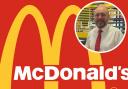 Kevin Foley, pictured inset has added the McDonald's inside the Hoveton Centre in Hoveton/Wroxham to his portfolio
