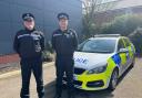 Norfolk police inspectors James Makepeace, left, and Ben Hardiman at North Walsham at Norfolk Constabulary's North Walsham police station