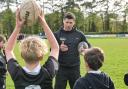 Former player and rugby legend Ben Youngs hosting a workshop at Holt Rugby Football Club