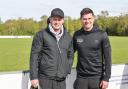 Austin Healey, left, and Ben Youngs at Holt Rugby Football Club