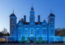 Blickling Hall lit up blue for World Mental Health Day