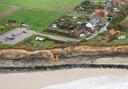 Happisburgh's Beach Road car park from above