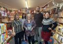 At the Norfolk Children's Book Centre, are, from left, Marilyn Brocklehurst, Kirsty Connor, Jane Coates, Matt Brocklehurst and Annie Rhodes