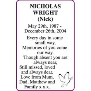 NICHOLAS (Nick) WRIGHT