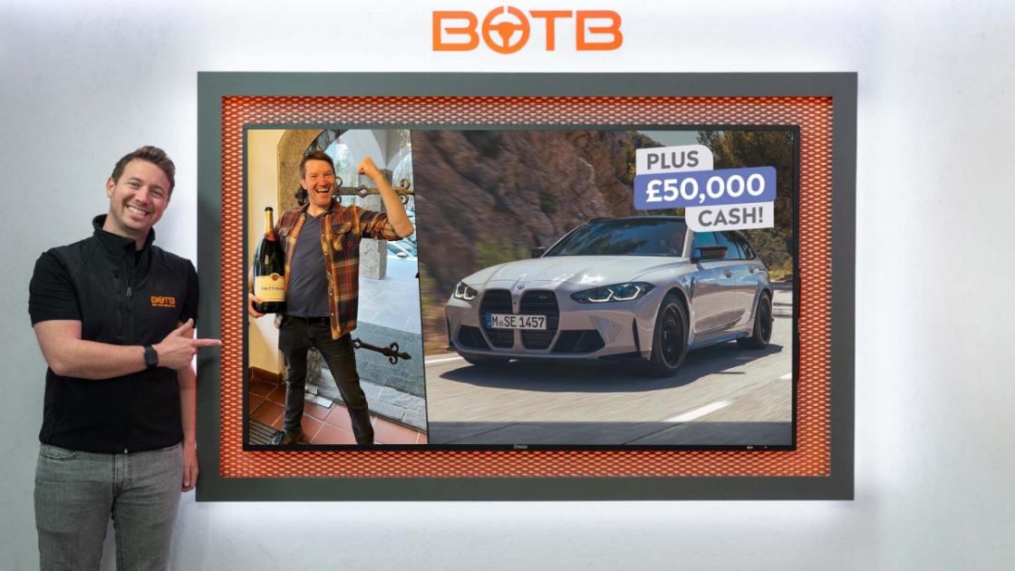 Norfolk man wins BMW M3 Touring and £50,000 BOTB prize 