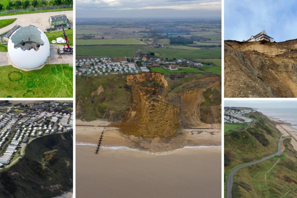 The Norfolk village most at risk of erosion - where homes hang from the cliff edge 