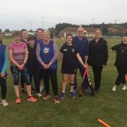 One of the first training sessions for the new women's team at Sheringham in May