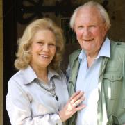 All smiles: Avril Shepherd with her husband, the late David Shepherd