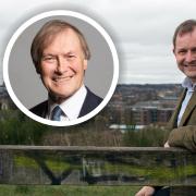 Sir David Amess MP (inset) was killed on Friday at his constituency surgery in Leigh-on-Sea, Essex. John Fuller (right), Conservative leader of South Norfolk Council, said on Monday the council must take a zero tolerance approach to abuse going forwards.
