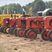 The auction of Billy Hammond's vintage farm machinery collection at Manor Farm in Aldborough