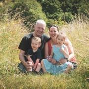 Nicola Taylor, SENsational Families administrator and virtual co-ordinator, with her husband Dominic, and their two children Evie, seven, and Daniel, five.